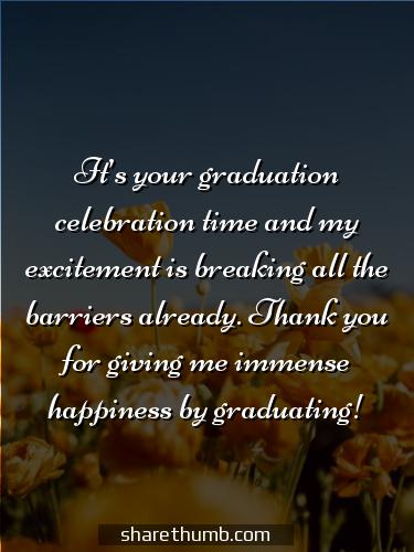 words to say to your son on graduation